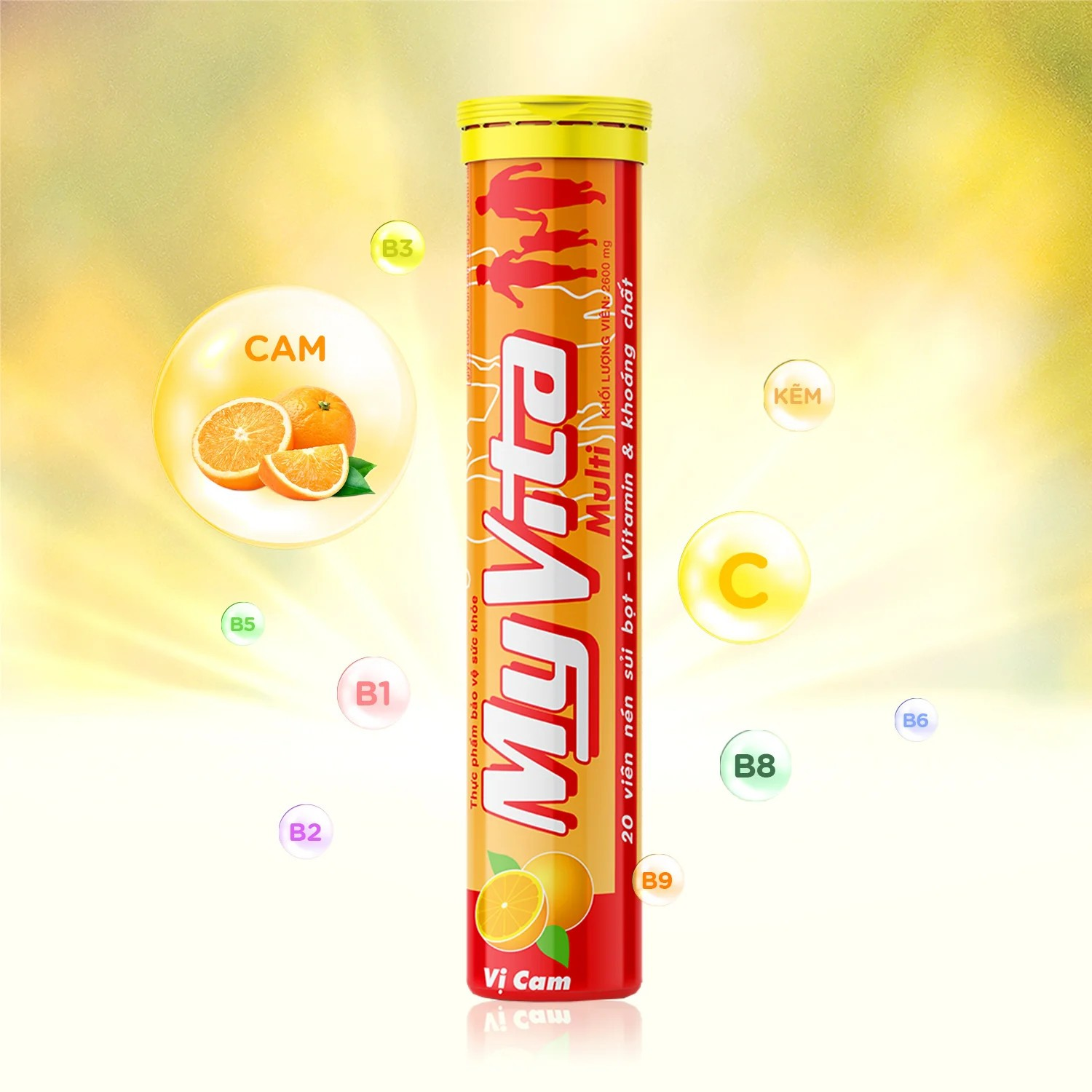 Viên C sủi Myvita Multivitamin