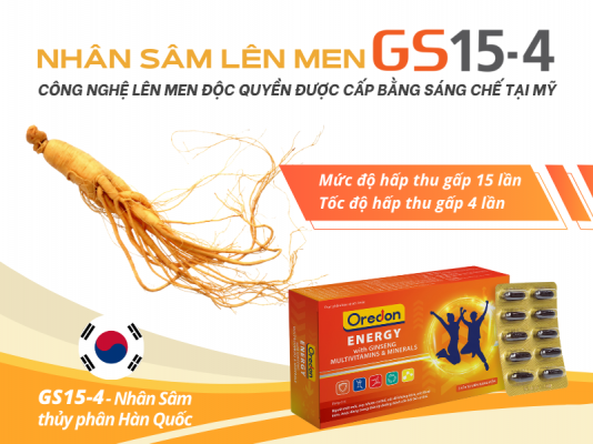 Chiết xuất Nhân Sâm thủy phân Hàn Quốc GS15 4 tăng cường sức khỏe vượt trội