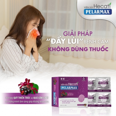 Viên sủi Hecati Pelarmax giảm nhanh cảm lạnh không dùng kháng sinh