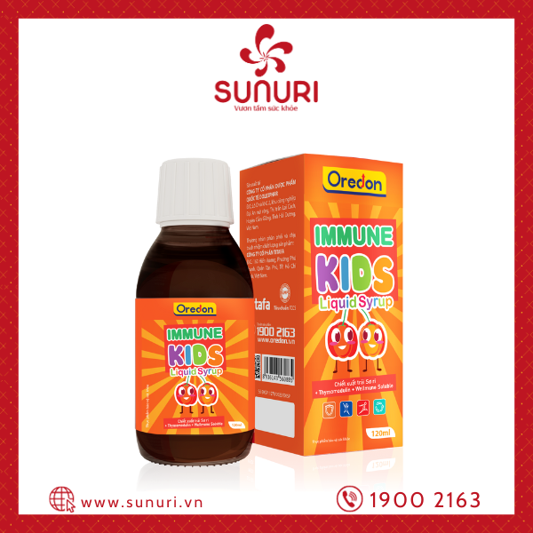 TPBVSK - OERDON IMMUNE KIDS LIQUID SYRUP (SIRO HỖ TRỢ SỨC ĐỀ KHÁNG IMMUNE KIDS) (Chai 120ml)