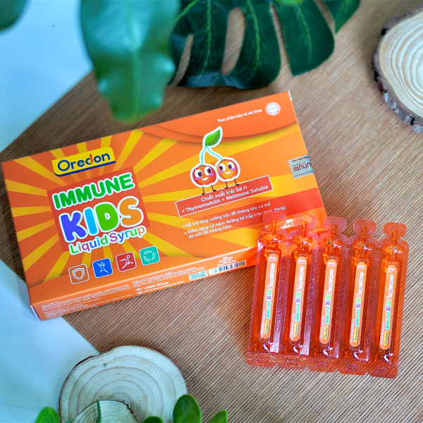 TPBVSK - OREDON IMMUNE KIDS LIQUID SYRUP (SIRO HỖ TRỢ SỨC ĐỀ KHÁNG IMMUNE KIDS) (Hộp 20 ống x 10ml) - 2