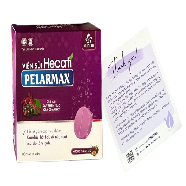 TPBVSK - Viên sủi Hecati Pelarmax (Hộp 5 vĩ x 4 viên) - 2